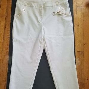 🥳50% off NEW!! ANNE KLEIN BOTTOMS WHITE- 12